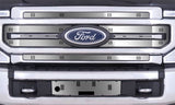 CLOUD-RIDER STAINLESS WINTER GRILLE & BUMPER OVERLAY ; 20-22 SUPER DUTY LARIAT WITHOUT ADAPTIVE CRUISE CONTROL  W/BLOCK 