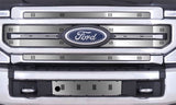 CLOUD-RIDER STAINLESS WINTER GRILLE & BUMPER OVERLAY ; 20-22 SUPER DUTY LARIAT WITHOUT ADAPTIVE CRUISE CONTROL W/BLOCK H