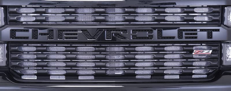 Cloud-Rider Stainless Grille Overlay (UPPER ONLY) 19-21 Chev 1500 WT/Custom/Custom Trail Boss