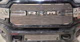 CLOUD RIDER STAINLESS GRILLE & BUMPER OVERLAY ; 19-23 RAM 2500/3500 BIG HORN WITH SENSOR & WITH BLOCK HEATER