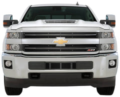 Cloud-Rider Black Grille & Bumper Overlay - 18-19 Silverado HD with 2 Bar Grille with Z71 Badge