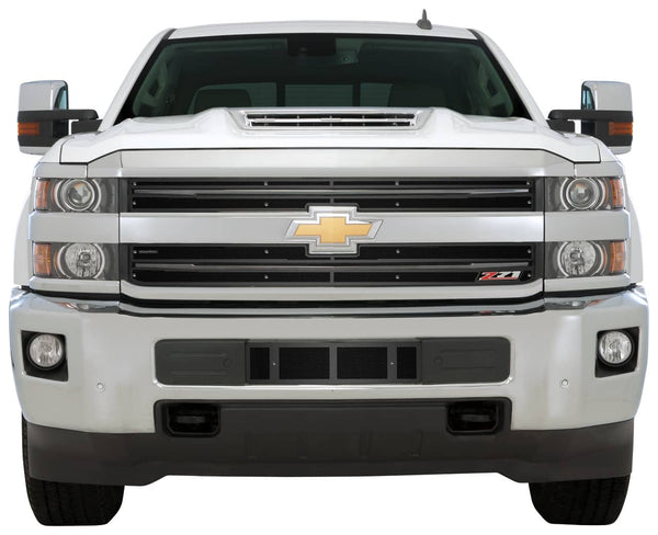 Cloud-Rider Recouvrement de calandre et de pare-chocs 18-19 Silverado HD avec calandre à 2 barres et logo Z71 - noir