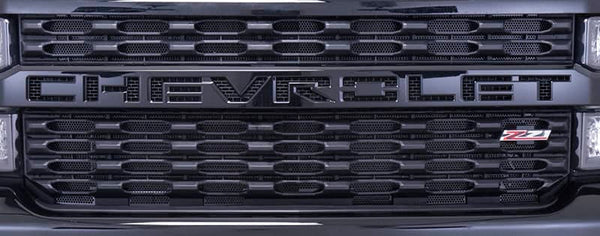 Cloud-Rider Garniture de calandre noire (supérieure seulement) - 19-21 Silverado 1500 WT/Custom/Custom Trail Boss