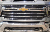 CLOUD RIDER BLACK GRILLE & BUMPER OVERLAY ; 24-25 SILVERADO HD LTZ WITHOUT CAMERA