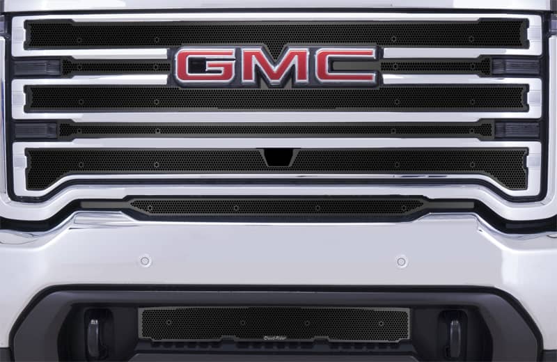 Cloud Rider Black Grille & Bumper Overlay - 20-23 Sierra HD AT4/SLE with Front Camera