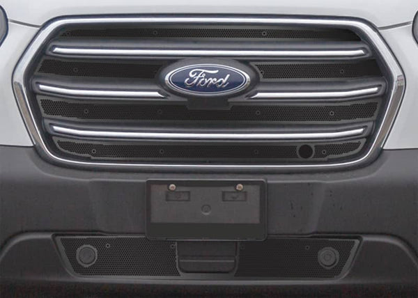 Cloud-Rider Black Grille & Bumper Overlay 20-25 Transit with Block Heater