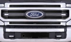 Cloud-Rider Black Grille & Bumper Overlay - 20-22 Super Duty Lariat Without Adaptive Cruise Control W/Block Heater W/License Plate