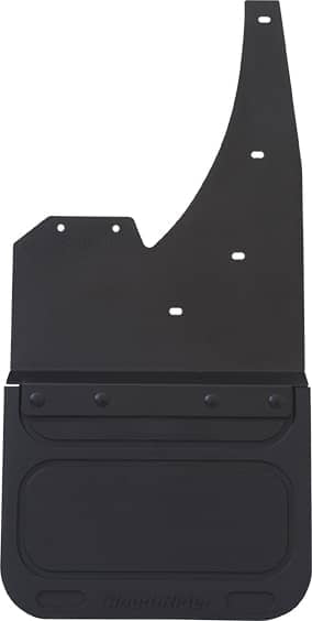Cloud-Rider Black Custom Fit Front Kickback Mud Flaps - 15-19 Silverado HD - 2" Kick