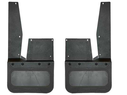 Cloud-Rider Black Custom Fit Front Kickback Mud Flaps - 20-21 GMC HD