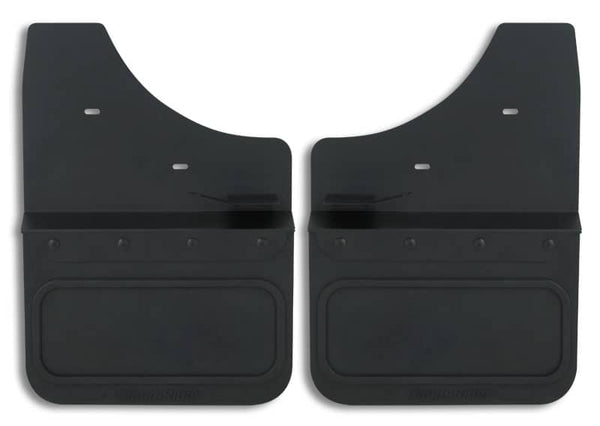 Cloud-Rider Black Custom Fit 14" Wide Kickback Front Mud Flaps - 15-19 GM HD