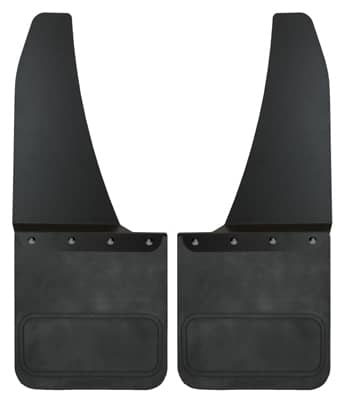 Cloud-Rider Black Universal 14" Wide Kickback Front Mud Flaps