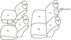 Clazzio Black Leather Front & Rear Seat Covers 20-23 Tacoma Double Cab with Power Driver Seat