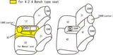 CLAZZIO LEATHER GREY BUCKET OR 40/20/40 FRONT AND 60/40 REAR SEAT COVERS | 14-21 TUNDRA CREW MAX