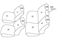 Clazzio Grey Leather Bucket Front and 40/60 Rear Seat Covers | 22-26 Tundra Crew Max/Double Cab