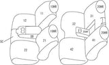 CLAZZIO BLACK LEATHER FRONT & REAR SEAT COVERS 19-26 RAM 1500 QUAD CAB WITH 40/20/40 FRONT & 60/40 REAR