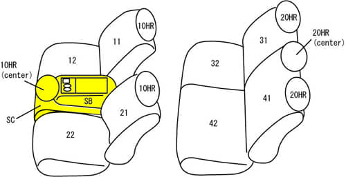 Clazzio Black Leather Front & Rear Seat Covers - 19-22 Super Duty Crew Cab with Front Buckets or 40/20/40 Seat with Top Storage & 60/40 Rear Seat Without Center Armrest