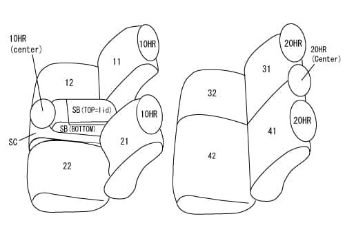 Clazzio Black Leather Front & Rear Seat Covers | 23-26 F-150/ 23-26 Super Duty Crew Cab with Front Buckets or 40/20/40 Seat & 60/40 Rear Seat Without Armrest