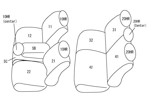 Clazzio Grey Leather Front & Rear Seat Covers | 21-22 F-150 Crew Cab Front Buckets or 40/20/40 Seat Without Top Storage & 60/40 Rear Seat Without Armrest