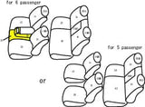 CLAZZIO GREY LEATHER FRONT & REAR SEAT COVERS | 07-13 SILVERADO/SIERRA 1500/ 07-14 SILVERADO/SIERRA HD CREW CAB WITH FRO