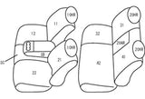 CLAZZIO BLACK LEATHER FRONT & REAR SEAT COVERS ; 14-18 SILVERADO/SIERRA 1500/ 15-19 HD CREW CAB WITH FRONT BUCKETS OR 40