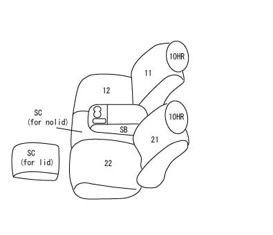 Clazzio Black Leather Front Seat Cover - 19-26 Silverado/Sierra 1500 Regular Cab with Front Bucket or 40/20/40 Seat