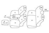 CLAZZIO GREY LEATHER FRONT & REAR SEAT COVERS ; 19-26 SILVERADO/SIERRA 1500/ 20-26 HD CREW CAB WITH FRONT BUCKETS OR 40/