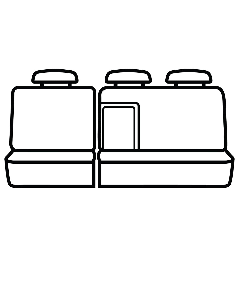 Covercraft Housses de sièges de deuxième rangée sur mesure Carhartt SeatSaver 22-23 Toyota Tundra - gravier