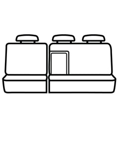 Covercraft Housses de sièges de deuxième rangée sur mesure Carhartt SeatSaver 22-23 Toyota Tundra - gravier