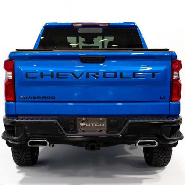 Putco 2019+ Silverado Tailgate Letters Chevrolet Stamped Version Stainless Steel