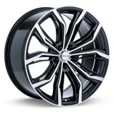 RTX Wheels Black Widow 16X7 5X114.3 Et40 Cb73.1 Black Machined