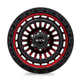 RTX Wheels Moab 17X9 5X127 Et15 Cb71.5 Gloss Black Machined Red