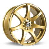 RTX Wheels Ink 17X7.5 5100/114.3 42P C73.1 Gold Mch
