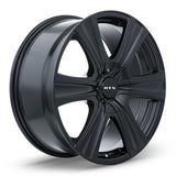 RTX Wheels Aspen 18X8 6X120/139.7 Et15 Cb78.1 Satin Black