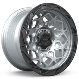 RTX Wheels Spade 20X9 6X139.7 Et15 Cb106.1 Hyper Silver Black Lip