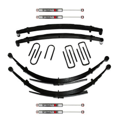 Système de rehaussement Skyjacker 4 po avec 4 amortisseurs monotubes — Dodge W250/W350 Cummins 1989-1991 (D400CDKS4-M)