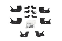 DeeZee Hex Black Cab Length Nerf Steps Brackets - 07-18 Wrangler JK