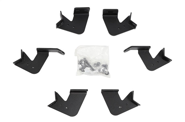 DeeZee Hex Black Cab Length Nerf Steps Brackets - 09-21 Tundra