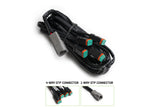 DV8 Offroad Universal 4-Way 1-DTP to 4-DTP Plug Harness - 15ft (UNWH02)