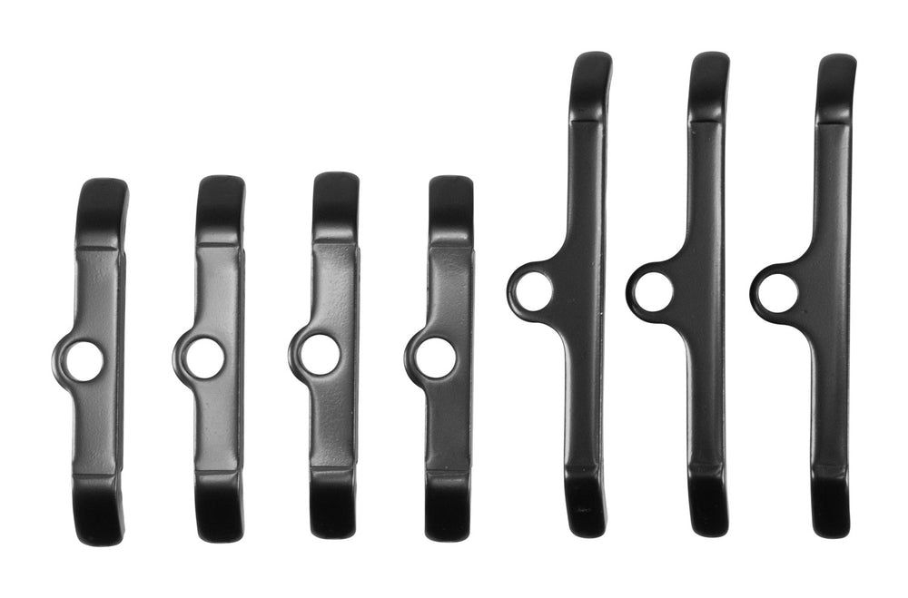Edelbrock Hold-Down Tab Kit for Big-Block Chevy in Black Finish (Qty 7)