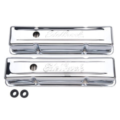Valve Cover Chrome Chev 262-400 59-86 Tall - Edelbrock