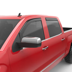 EGR Matte in Channel Ventvisor - 14-18 Silverado/Sierra 1500 Crew / 15-19 Silverado/Sierra HD Crew