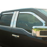 Putco 2007-2014 Tahoe/Yukon/Yukon Xl/2010-2014 Silv/Sierra 1500/2500/3500 Std Cab 2Pc Chrome Inchannel Visors