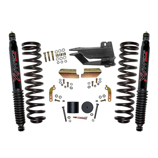 Skyjacker Suspension 2.5" Leveling Kit — Black MAX Shocks — Diesel — 2017-2025 Ford F-250 Super Duty / F-350 Super Duty (F1725VBK-B)