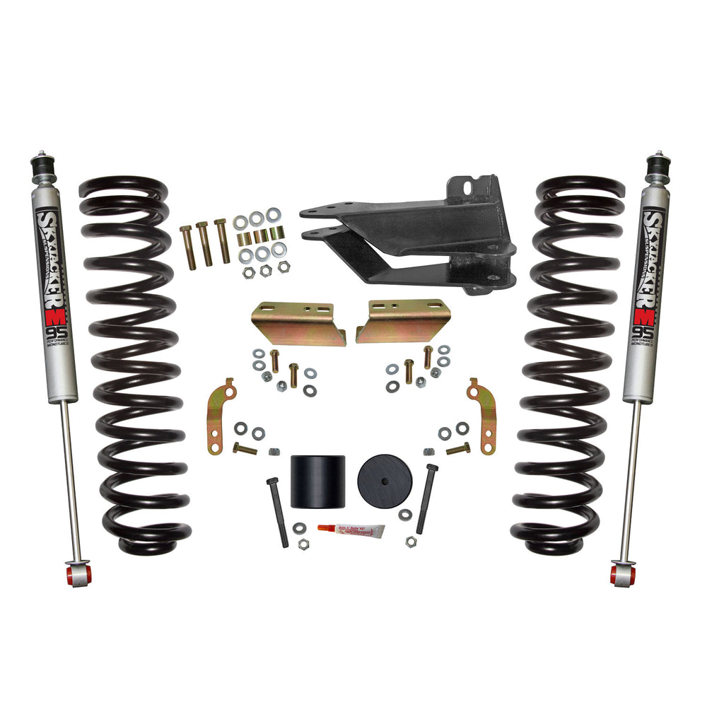 Skyjacker Suspension 2.5" Leveling Kit — M95 Performance Shocks — Diesel — 2017-2025 Ford F-250 Super Duty / F-350 Super Duty (F1725VBK-M)