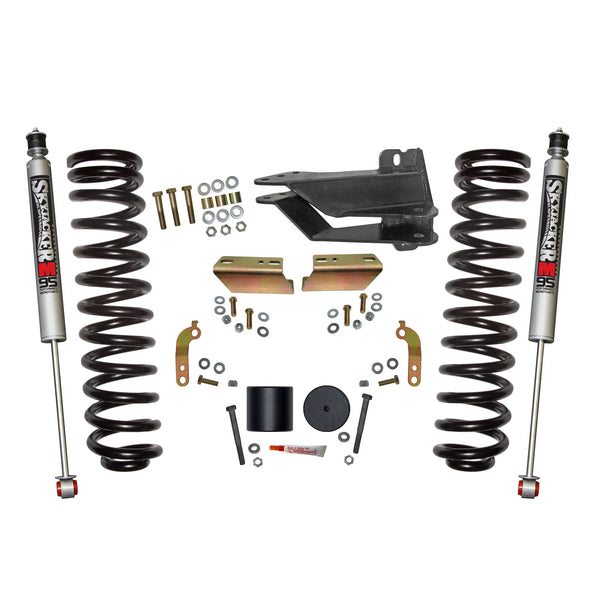 Skyjacker Suspension 2.5" Leveling Kit — M95 Performance Shocks — Diesel — 2017-2025 Ford F-250 Super Duty / F-350 Super Duty (F1725VBK-M)