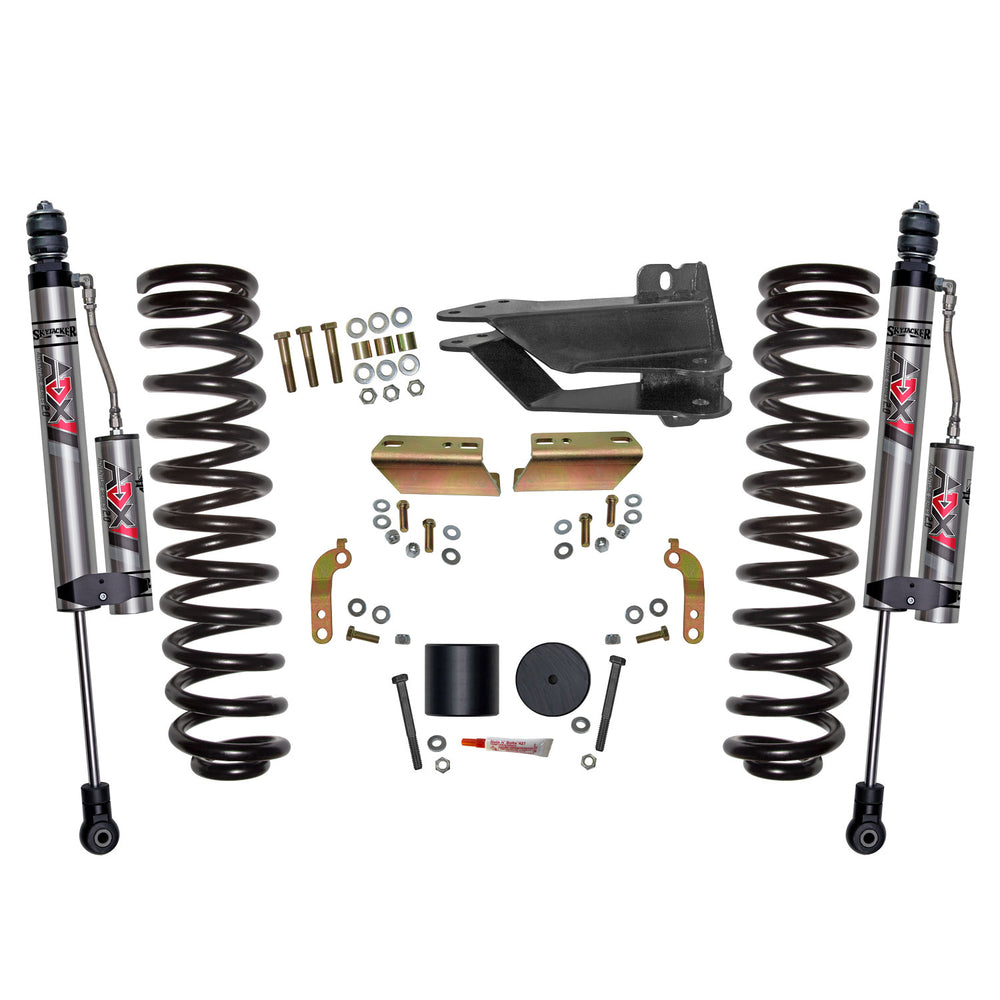 Skyjacker Suspension 2.5" Leveling Kit — ADX 2.0 Shocks — Diesel — 2017-2025 Ford F-250 Super Duty / F-350 Super Duty (F1725VBK-X)
