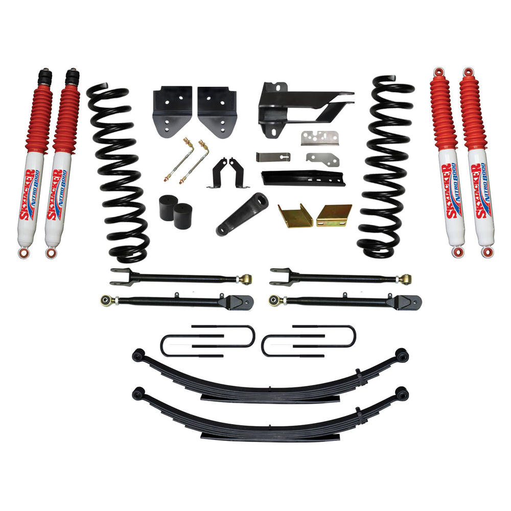 Skyjacker 6" Suspension Lift Kit with Shocks — 2017-2018 Ford F-250 / F-350 Super Duty 4WD, Diesel (F176524KS-N)