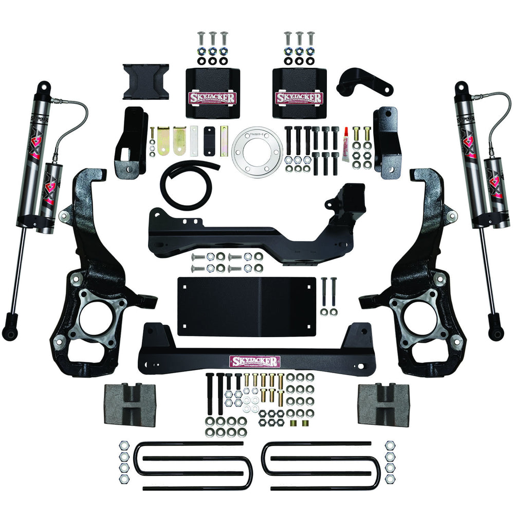 Skyjacker 6" Suspension Lift Kit with ADX 2.0 Remote Reservoir Monotube Shocks — 2021-2022 Ford F-150 (F2160BKX)