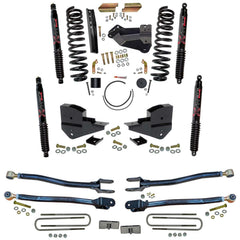 Skyjacker 4 in. Suspension Lift Kit with 4-Link Conversion and Black MAX Shocks. — 2023-2025 Ford F-250 / F-350 Super Duty