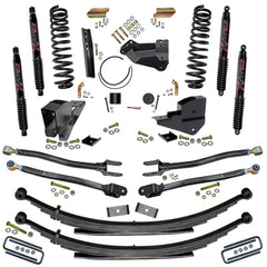 Skyjacker 4 in. Lift Kit with Coils, Leafs, 4-Link Conversion and Black MAX Shocks. — 2023-2025 Ford F-250 / F-350 Super Duty